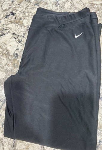 Nike Yoga Pants Wide Straight Leg Leggings Black Women’s Size XL - Picture 4 of 6