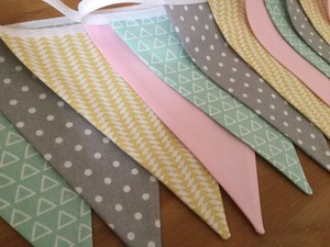 baby girl nursery bunting