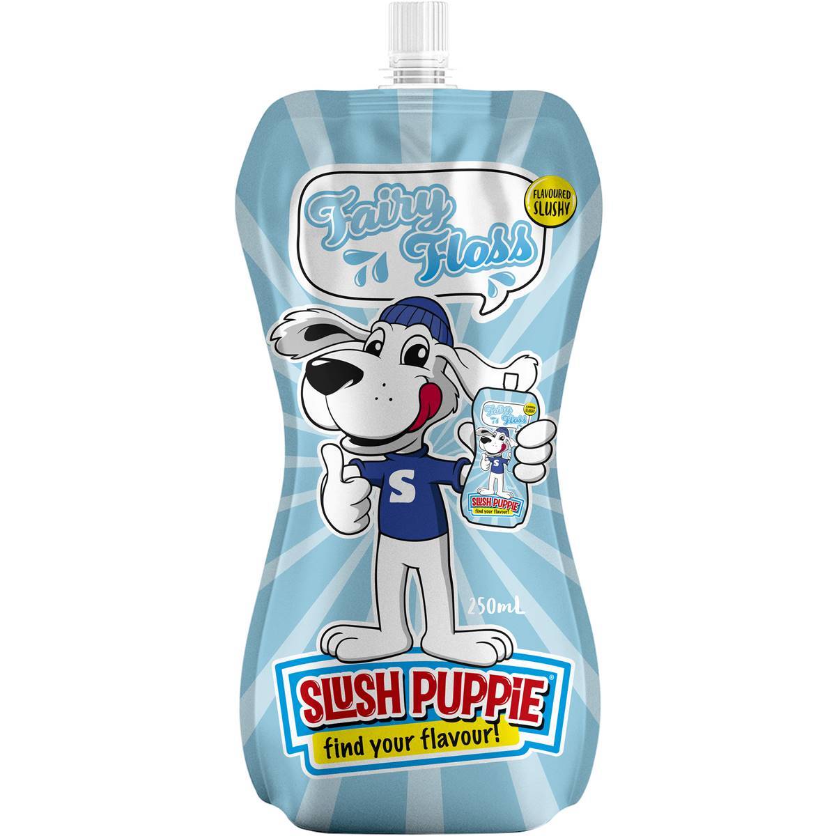 Slush Puppie Puppy Fairy Floss Cotton Candy Flavoured Slushy Pouch