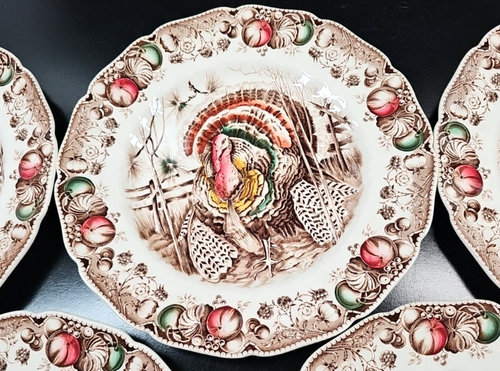 Set 5 piatti Johnson Brothers Sua Maestà vintage Turchia Inghilterra retrò lotto - Foto 14 di 24
