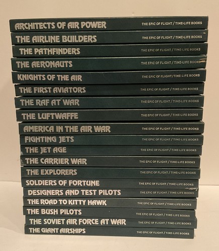 Lot of 19 HC Time Life THE EPIC OF FLIGHT AVIATION HISTORY Books