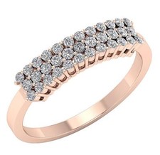 VS1 F 0.60 Ct 14K Solid Gold 4.35 mm Engagement Ring Genuine Diamond Prong Set