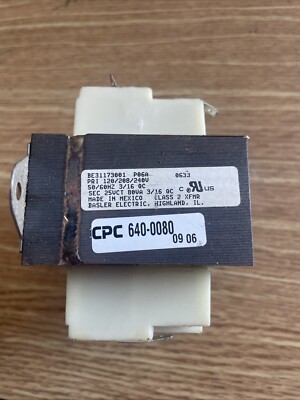 Emerson 640-0080 CPC Transformer 50/60 hz for CPC boards | eBay