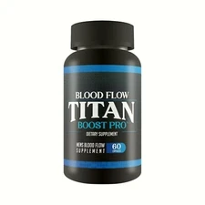 Blood Flow Titan Boost Pro - Mens Bloodflow Support - 60 Capsules