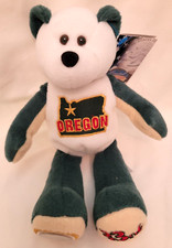 OREGON State Quarter Coin Bear - 33rd State. Plush 8" Limited Treasures. 2005.