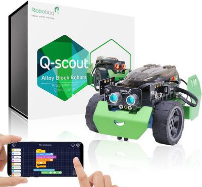 Q-Scout STEM Coding Robot for Kids 8-12 Learn Robotics Arduino Python New