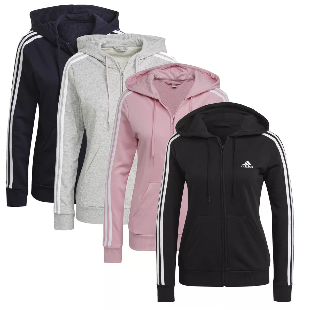 GIACCA felpa adidas TRACK JACKET GL0792 GL0802 W 3S FT FZ HD