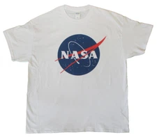 NASA Official Logo T-Shirt Color: White Sizes: Small - XXXXX-Large