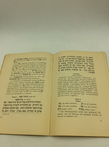 HEBRAISCH by Dr. M. Goldmann - 1933 - Hebrew - German - Language Study - Picture 6 of 7
