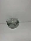PYREX Clear Glass 10 Oz Dessert Bowls Flat 3 Ring 300 Ml Microwave Safe Set 3