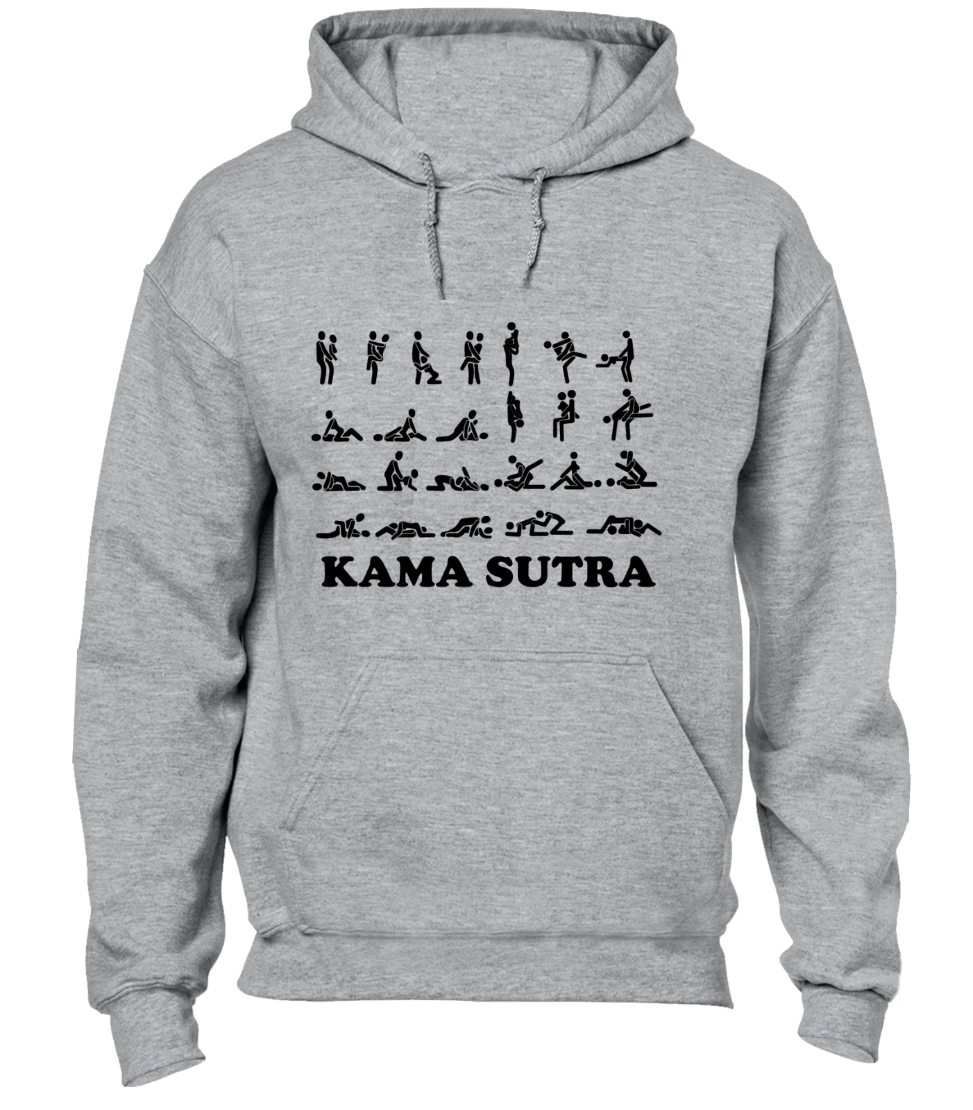 RHUDE FELPA CON CAPPUCCIO KAMA SUTRA DIVERTENTE POSIZIONE SESSUALE TOP SCHERZO RUDE DESIGN COMMEDIA NUOVA