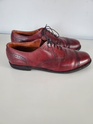 Allen Edmonds 3488 Cap Toe Red Brown Leather Oxford Vibram Dress