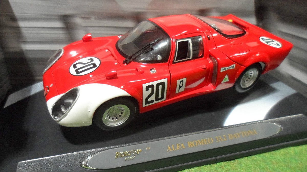 ALFA ROMEO 33.2 Racing # 20 Daytona rouge 1/18 de RICKO