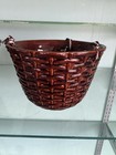 Haeger Basket Weave Planter Set of 2 Vintage Mid Century — photo 5