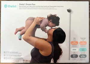 NEW! Owlet Dream Duo Sock Baby Monitor and HD 2nd Gen Camera - Mint (PS04NMBBJ)