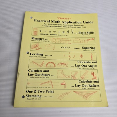 Chenier's Practical Math Application Guide: For Do-it-Yourselfers, Tradies