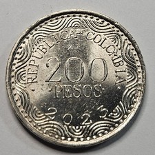 2023 Colombia 200 Pesos - Colombian - World Coin - Copper Nickel Zinc