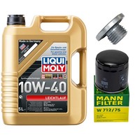 MotoröL Filter Set 10W-40 5 Liter + ÖLablassschraube FüR Chevrolet Opel Vectra B