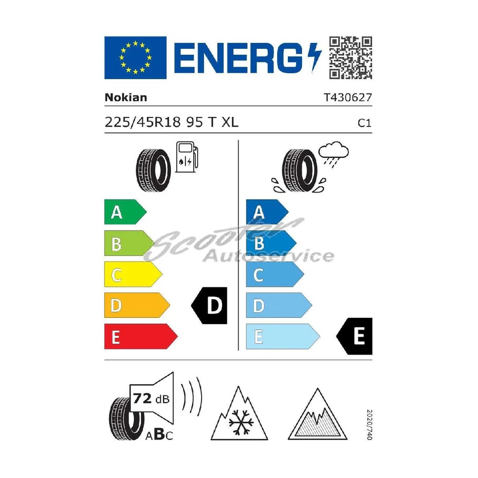 Reifen 225/45 R 18 95T Nokian Hakkapeliitta R-3 3PMSF RunFlat XL aus 2021 | 1141 - Bild 2 von 4