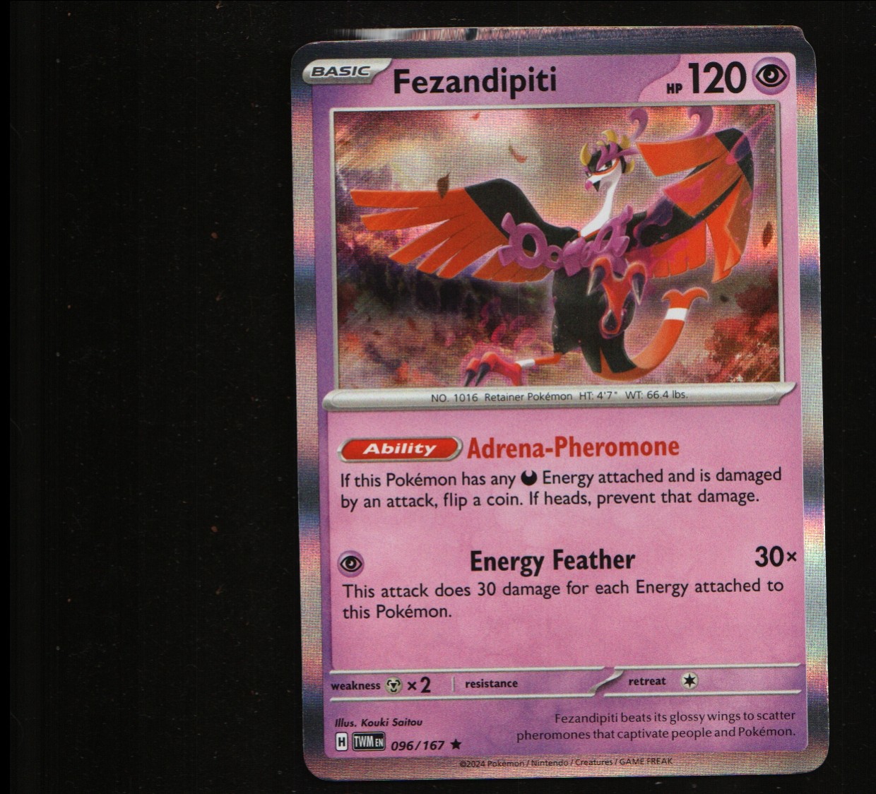 Fezandipiti (Master Ball Pattern) Rare SV: Prismatic Evolutions 045/131 LP