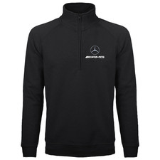 Felpa Mercedes AMG Con Collo Lupetto Uomo Abbigliamento Motori Auto Idea Regalo