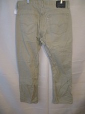 Levi's 559 100 Cotton 36 x 34 Beige Relaxed Fit Straight Leg Jeans