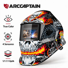 ARCCAPTAIN Schwei&szlig;helm Schwei&szlig;maske Automatischer Verdunkelung f&uuml;r TIG MIG ARC
