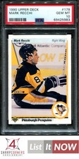 1990 UPPER DECK #178 MARK RECCHI RC PENGUINS HOF PSA 10