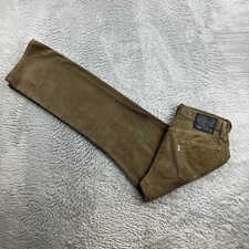 Vintage Levi's 514 Herren Cord Hose W33 L32 Braun Regular Straight Retro Jeans