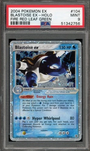Pokemon Blastoise ex EX Fire Red & Leaf Green Holo Ultra Rare #104 PSA 9 Mint