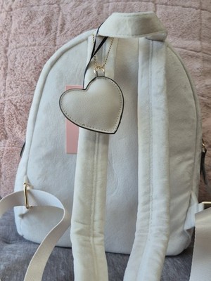 NWT Juicy Couture Angel Big Spender Backpack Ivory Velvet 