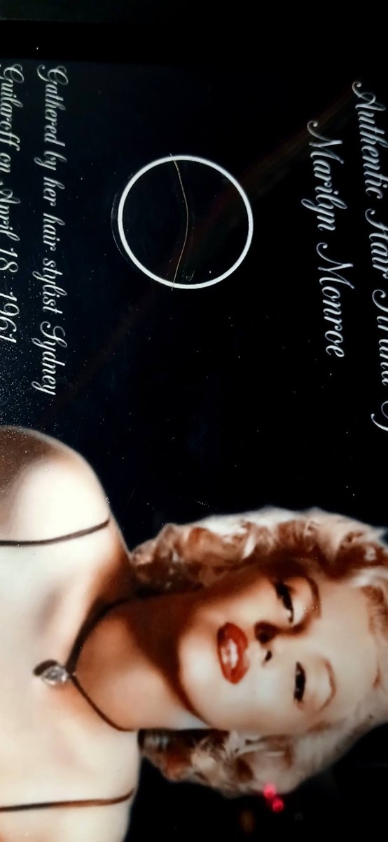Marilyn Monroe Hair Strand Relic Sydney Guilaroff Collectible W