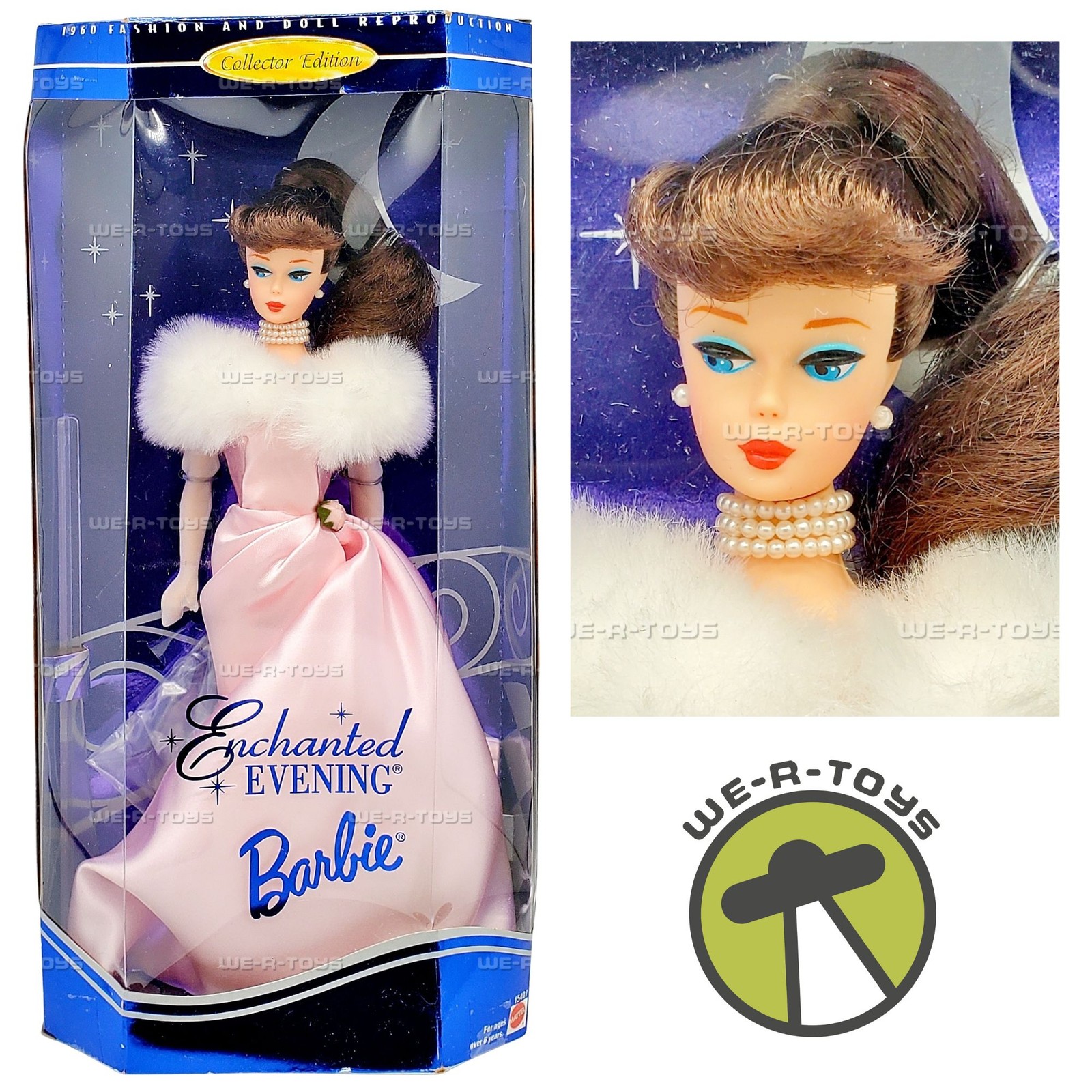 Barbie Enchanted Evening 1960 Brunette Doll Reproduction 1995 Mattel 15407