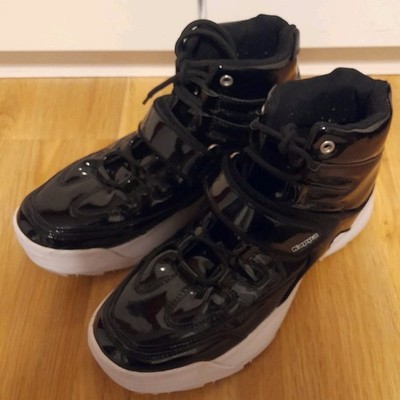 Kappa Sneaker Damen 39 Schwarz Glänzend 