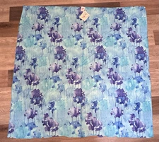 Speedo Sarong Swimsuit Cover Up Blue Teal Purple Tie Die Beach 54" Wide