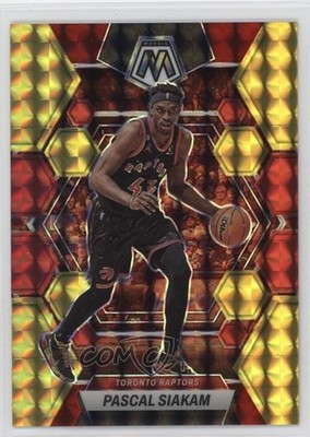 2022 Panini Mosaic Choice Fusion Red & Yellow Prizm 70/88 Pascal Siakam #68 7sd