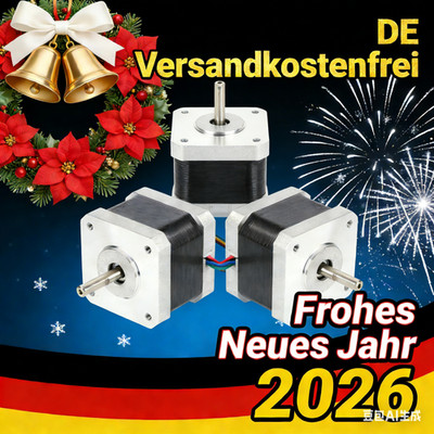 Top-Deal 3er-Set! Nema17 Schrittmotor 17HS4417P1 1.7A 40mm CNC-Fräsen
