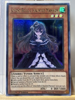 YuGiOh Ghost Belle & Haunted Mansion | DUPO-EN078 | Ultra Rare | 1st Ed | NM