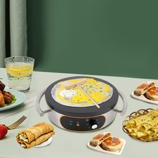 21" Pancake Crepe Maker Commercial Big Hot Plate Baker Griddle Machine Non Stick