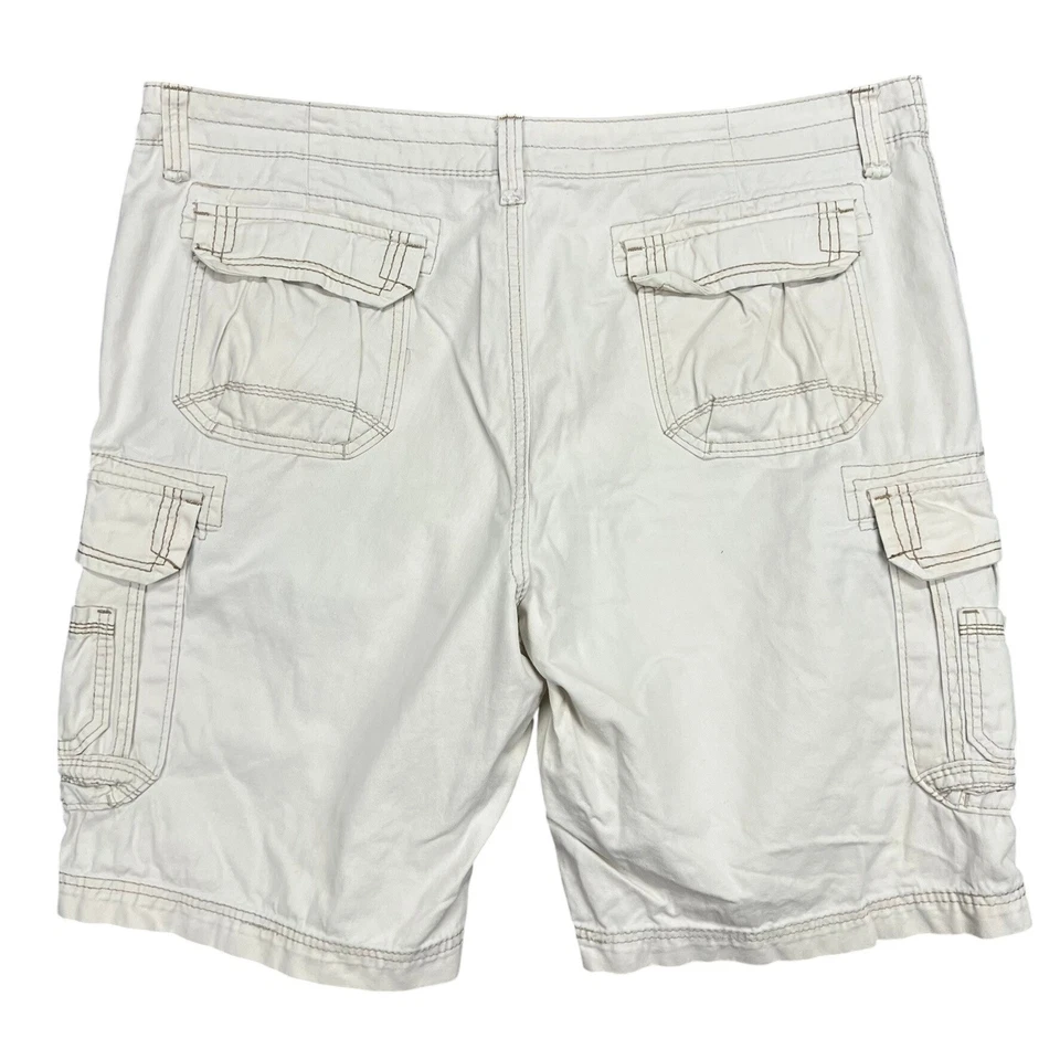 Pantalones Cortos de Carga UNIONBAY Para Hombre Talla 42 Beige Algodón Elastizados Bolsillos Utilitarios Foto 2 de 4