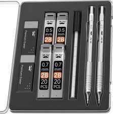 Mr Pen 0.5  0.7mm Mechanical Pencil Set with Erasers