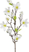 artplants KüNstlicher Zweig Magnolie Nerlena, Weiß, 85Cm