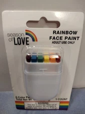6 Count LOT Rainbow Face Paint Set, Pride Face Paint Stick for LGBT Pride Month