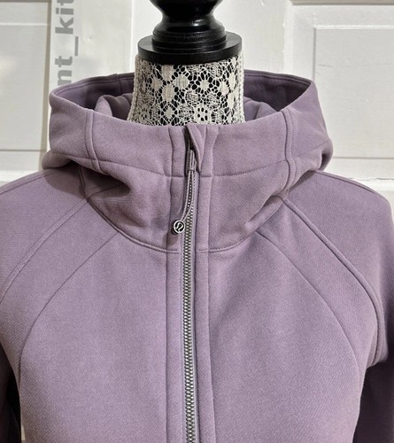 Mint🌟Lululemon Scuba Full Zip Hoodie *Light Cotton Fleece Size 10 Purple Ash? - Picture 2 of 6