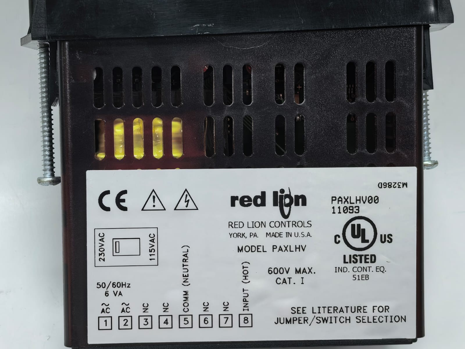 Red Lion Controls PAXLHV00 RED LION CONTROLS PAXLHV DIGITAL PANEL AC VOLTMETER PAXLHV00 2