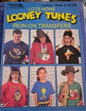 Leisure Arts Lots More Looney Tunes Iron-On Transfers 1995 Crafts Book VTG