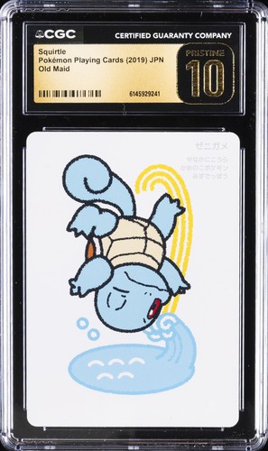 2019 POKEMON PLAYING CARDS JAPANESE OLD MAID SQUIRTLE CGC 10 PRISTINE