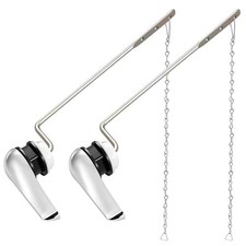 2 Pack Toilet Handle Replacement Kit, Universal Front Mount Toilet Flush Lever R