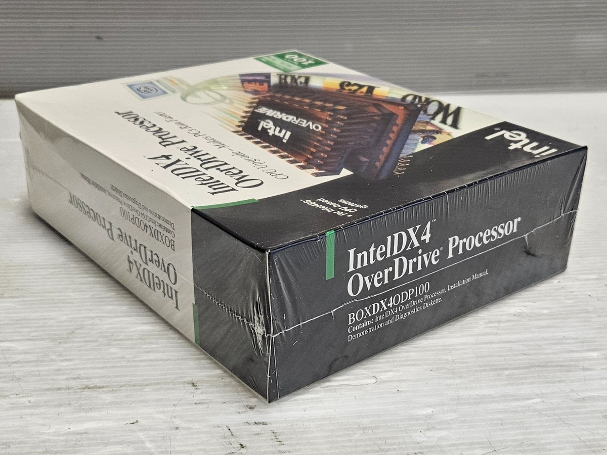 Intel OverDrive CPUセット + AMD CPU Intel OverDrive Processor DX4ODP100, SZ957, BOXED CPU, NEVER USED
