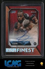 2024 Topps Finest UFC #RFA-MK Manel Kape Rookie Autographs Red Shimmer Y3C